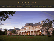 Tablet Screenshot of millermillerrealestate.com